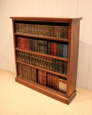 Walnut Open Bookcase 