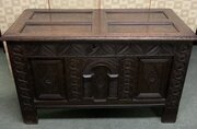 1700s Oak Carved Coffer