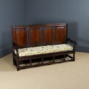 16th Century Oak 6ft Hall Kitchen Settle Bench