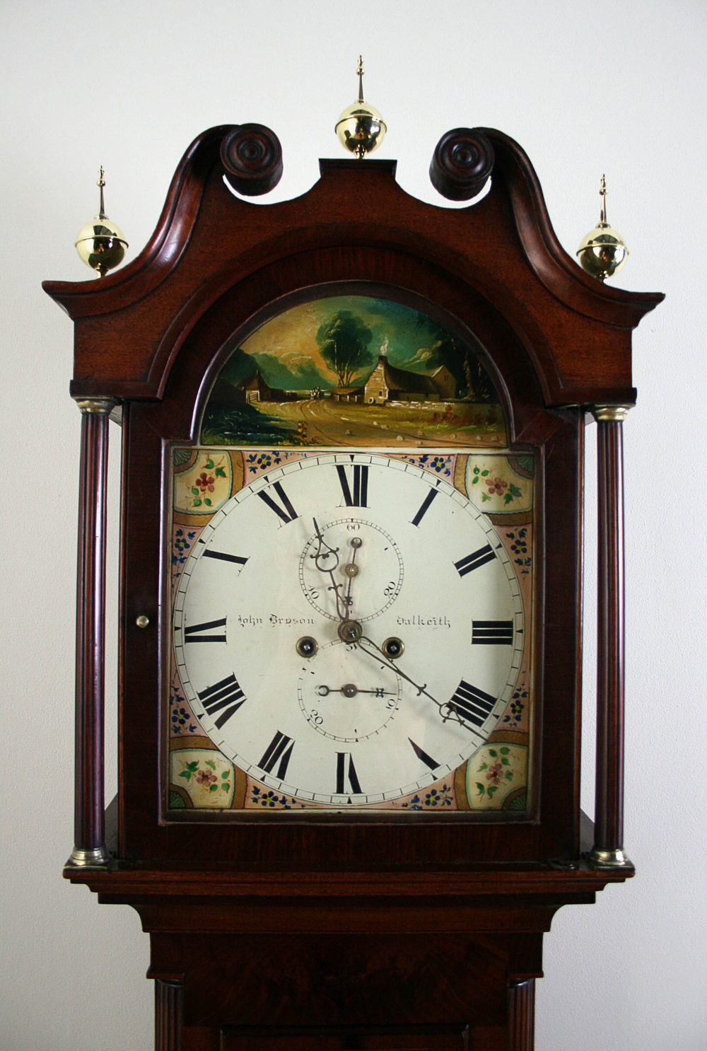 Antiques Atlas 8 Day Mahogany Scottish Grandfather Clock c 1790 