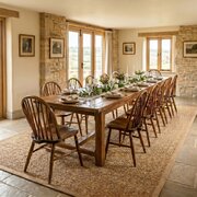 12 Antique Stick Back Ash Elm Kitchen Dining Chairs
