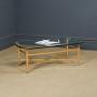 Regency Style Brass Glass Coffee Table (c.1980)