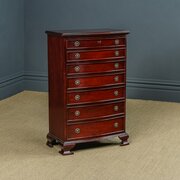 Regency Style Mahogany Wellington Chest Of Drawers