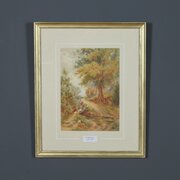 Victorian Stream Watercolour William R Hoyles