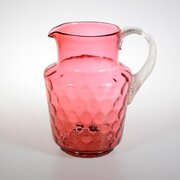 Antique Cranberry Glass Jug