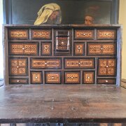 A 17th Century Inlaid Cabinet