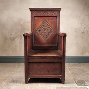 A 17th Century Enclosed Armchair. 