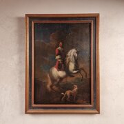 A 17th Century Oil On Panel.