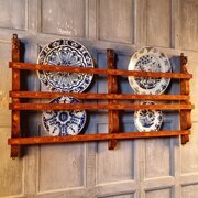 A 19th Century Marquetry Delft Rack. 