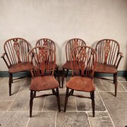 A Set Of Six 19th Century Country Chairs. 