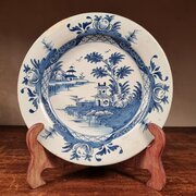 An 18th Century English Delft Plate.