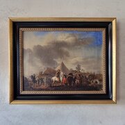 Oil Painting - Follower Of Philips Wouwerman.