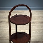 Antique Mahogany Three Tier Fo