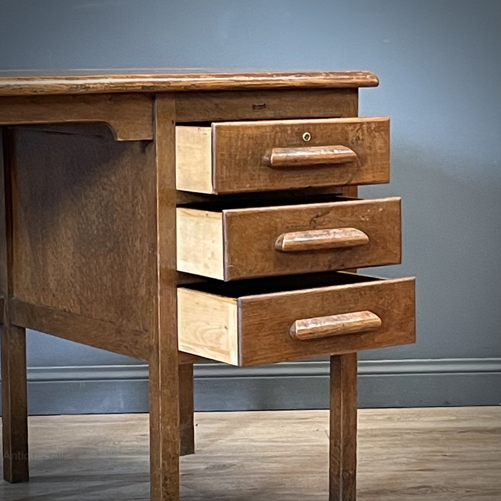 Antiques Atlas Attractive Small Vintage Oak Abbess Writing Desk