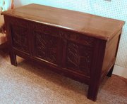 Good Mid 17th Century Carved Oak Coffer
