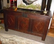 Late 17th Century Oak Panelled Coffer