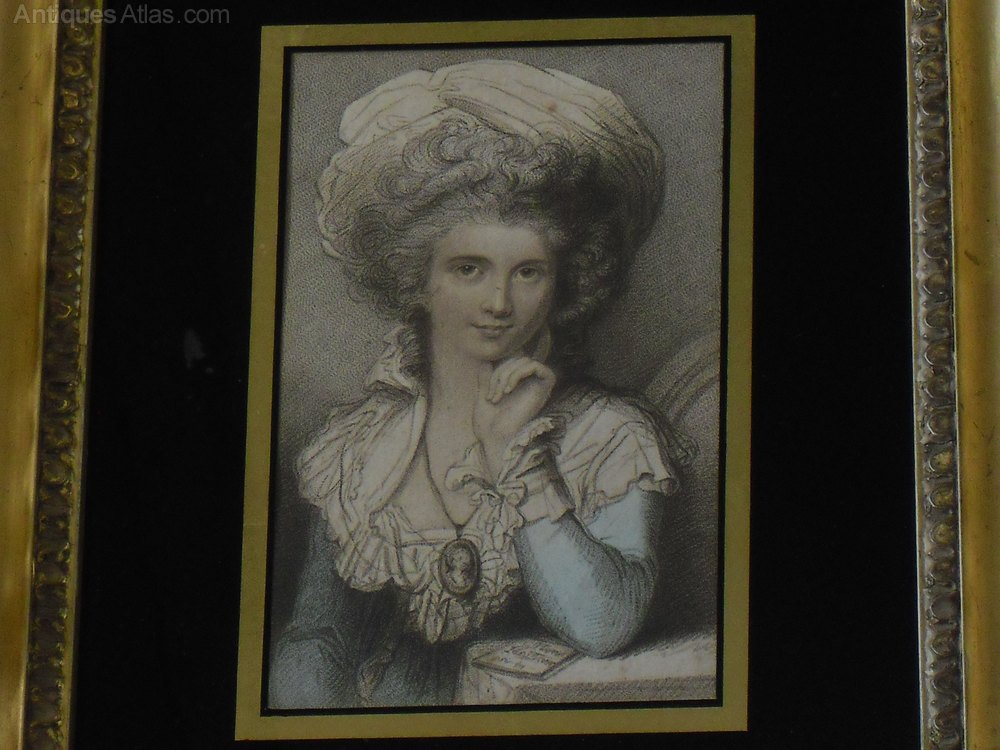 Antiques Atlas 18th C Aquatint In Verre Eglomise