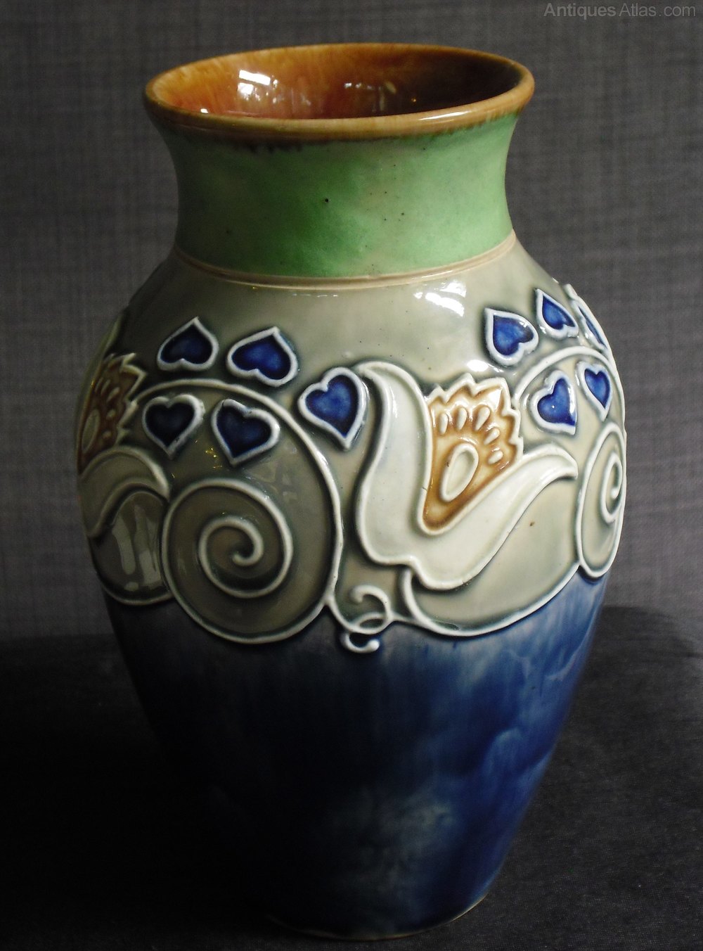 Antiques Atlas Royal Doulton Vases Narrow Neck And Splayed Rim