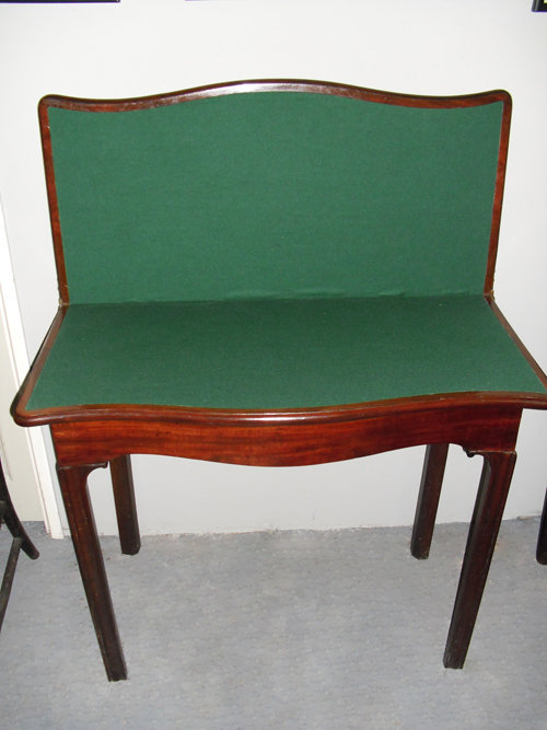 Serpentine Card Table Antiques Atlas