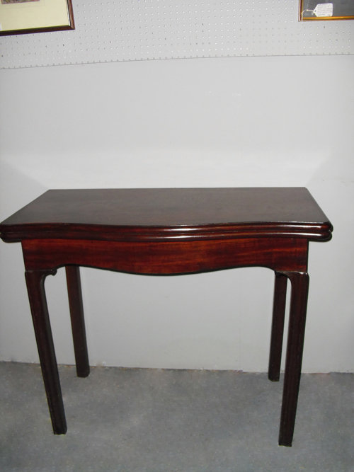 Serpentine Card Table Antiques Atlas