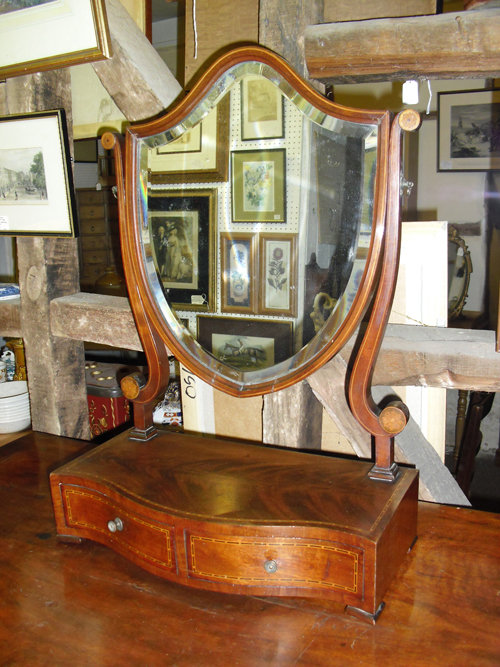 Antiques Atlas Sheraton Shieldback Toilet Mirror