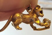9ct Gold Cat Kitten Charm 55g1965