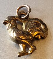 9ct Gold Cockerel Charm. 3.15g. Vintage.