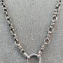A Long Victorian Silver Chain. 24.5. 26g.