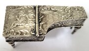 Antique Silver Grand Piano Vesta Miniature