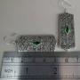 Emerald--Silver-Drops