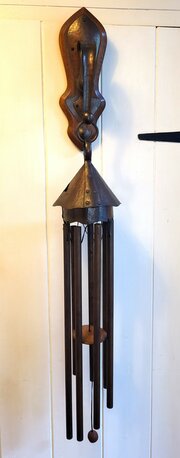 Large Arts & Crafts Copper Chimes.Samuel Heath.100cm.