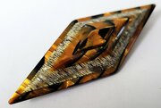 Lea Stein. Lozenge Brooch.1970s.