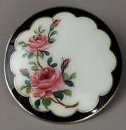 Norwegian Silver Gilt & Enamel Pin. Thorleif Johnson.
