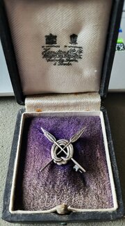 Silver Royal Engineers Sweetheart Pin.WW1.