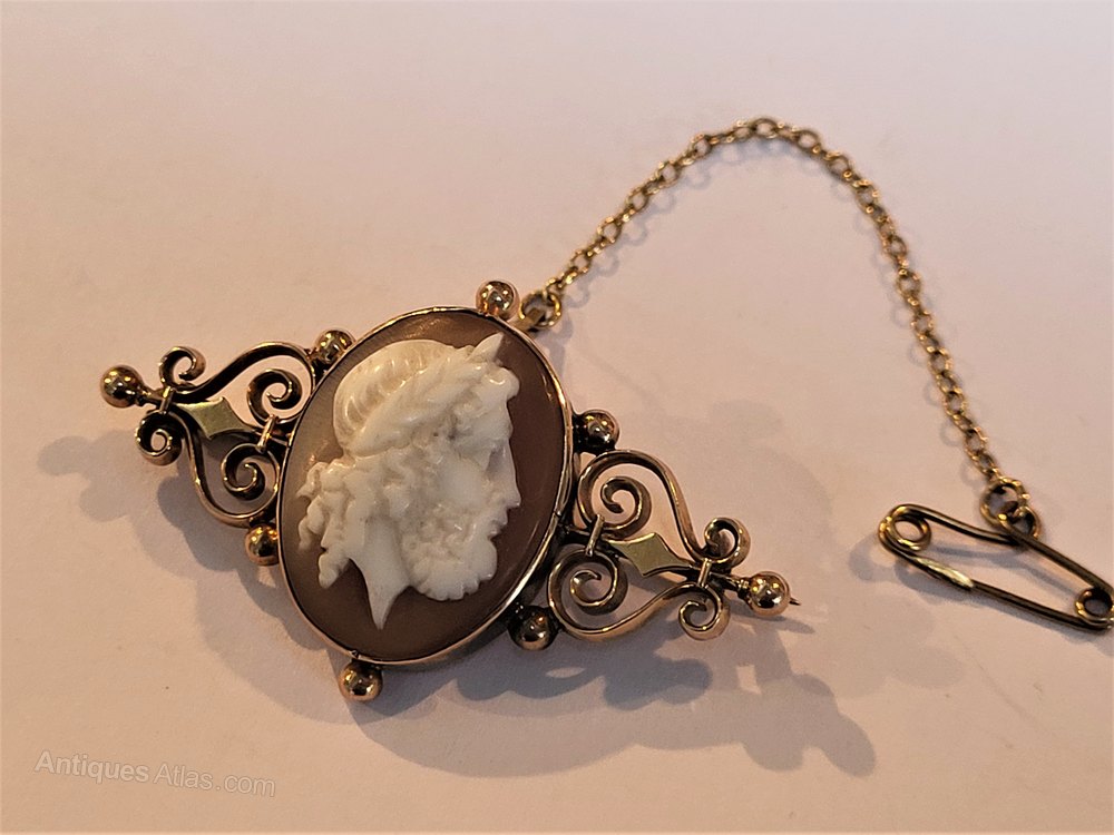 Antique Gold Silk Dupion Cameo