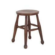 Early C.20th Oak Beech Country Dish Top Stool