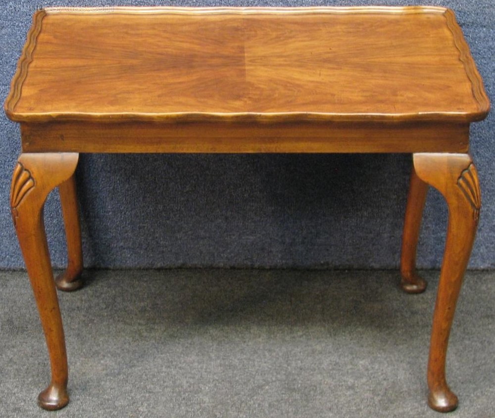 Antiques Atlas 1950s Queen Anne Style Walnut Beech Coffee Table