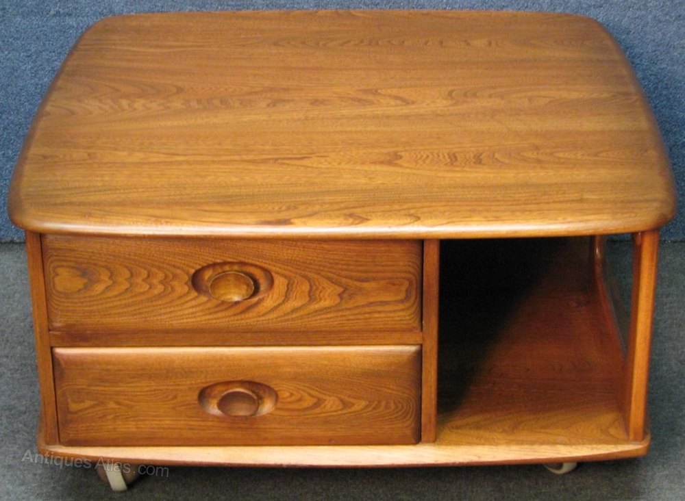 Antiques Atlas Ercol Windsor Solid Elm Pandora Coffee Table