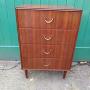 1960s Meredrew Teak Chest of Drawers