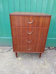 1960s Meredrew Teak Chest Of Drawers