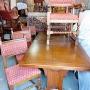 Old Charm Oak Extending Table, 4 Chairs 2 Carvers