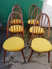 Set Of 6 Ercol Quaker Dining Chairs