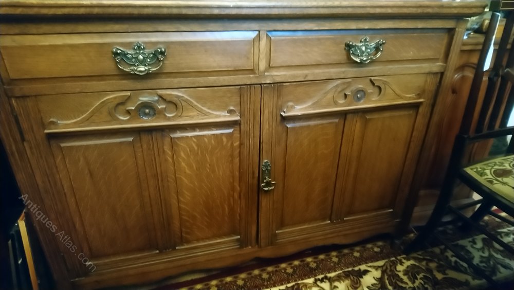Solid Oak Glazed Dresser / Antiques Atlas