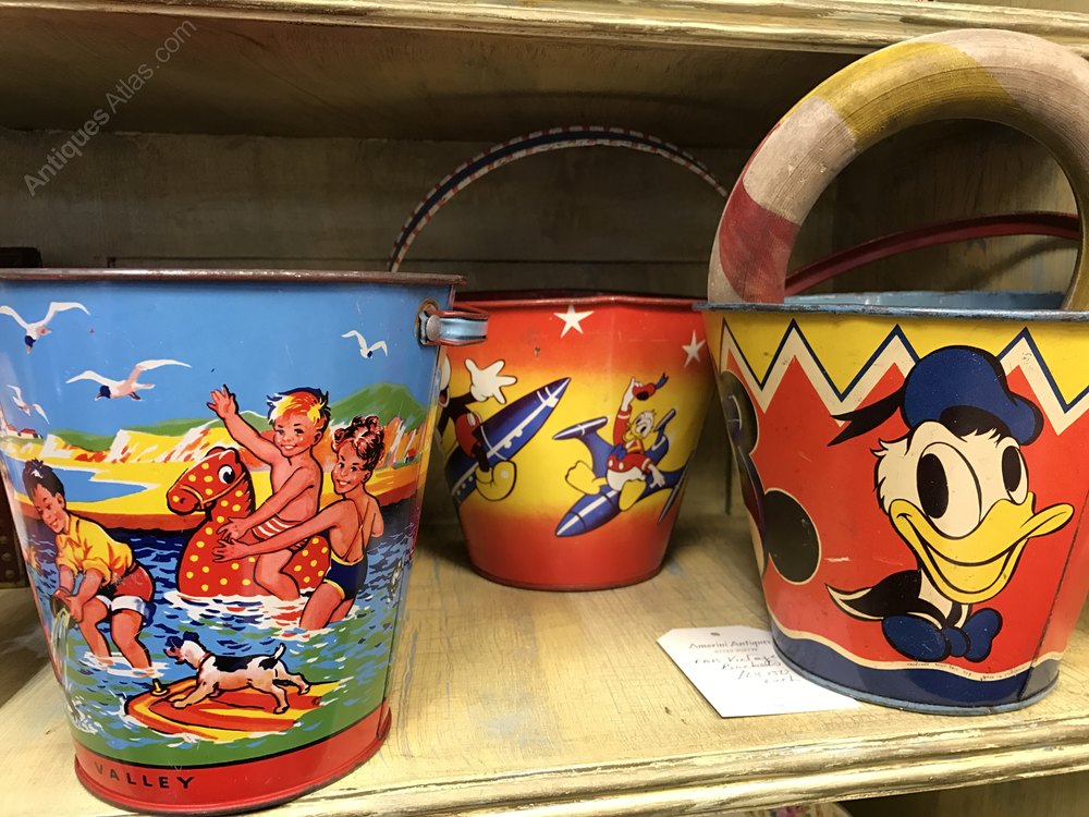 Antiques Atlas Chad Valley Beach Sandcastle Buckets