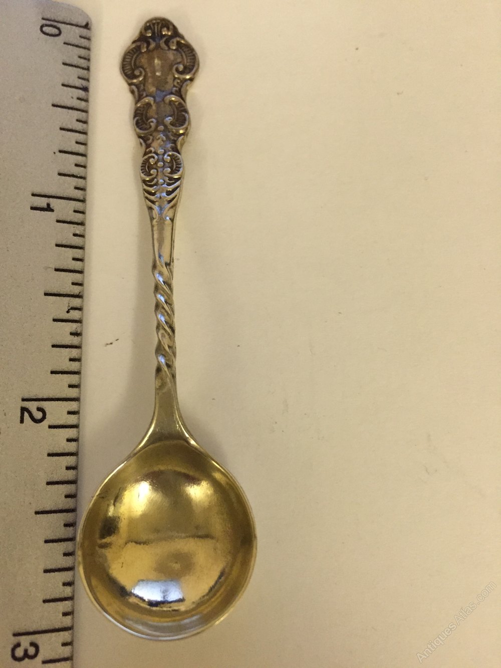 Antiques Atlas Silver Salt Spoon Birmingham 1904, Isadore Leapman