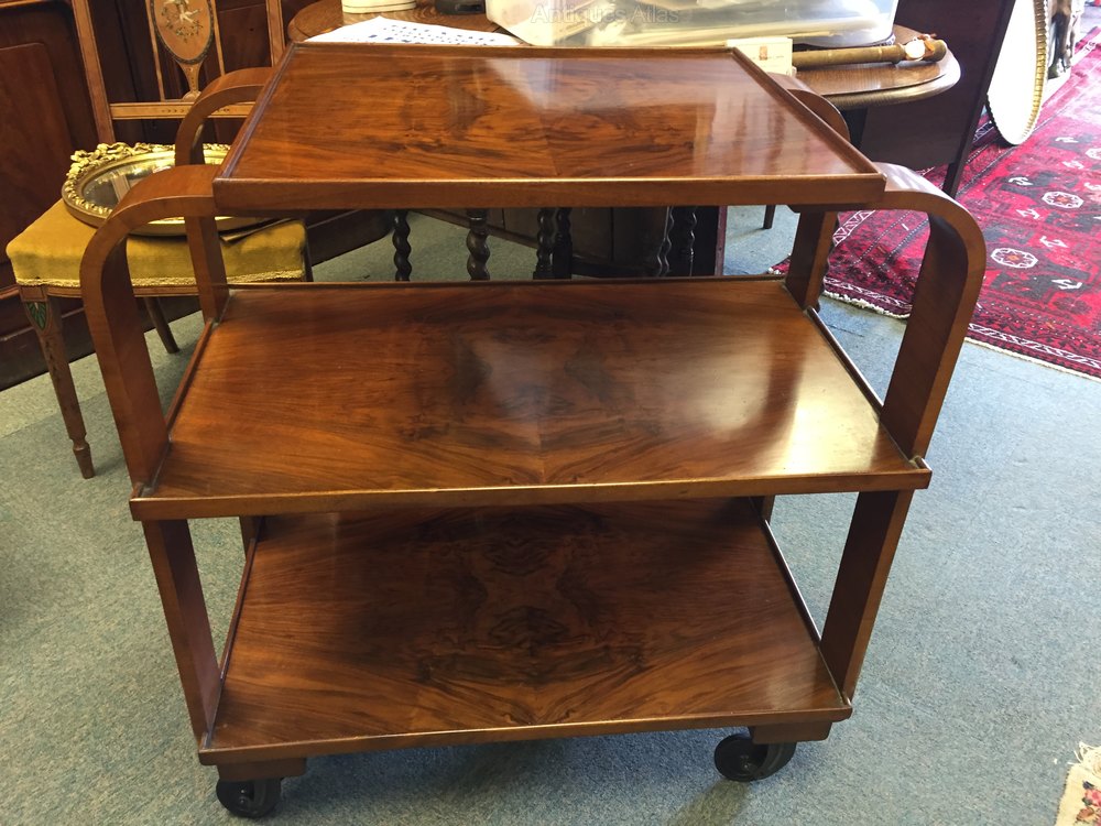 Stylish Burr Walnut Art Deco Hostess Trolley Antiques Atlas Stylish Burr Walnut Art Deco Hostess Trolley Antiques Atlas