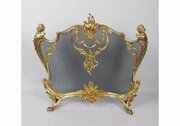 A Fine 19th Century French Gilt Bronze Fire Screen