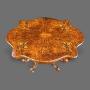 Burr Walnut Table  Burr Walnut Side Table