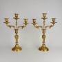 Pair of Gilt Bronze Candlesticks 