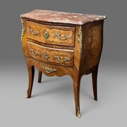 French Bombe Shaped Chest Of Drawers